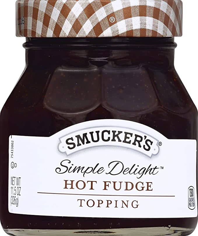  Smucker's Simple Delight Hot Fudge Topping, 11.5 oz  - 051500108642