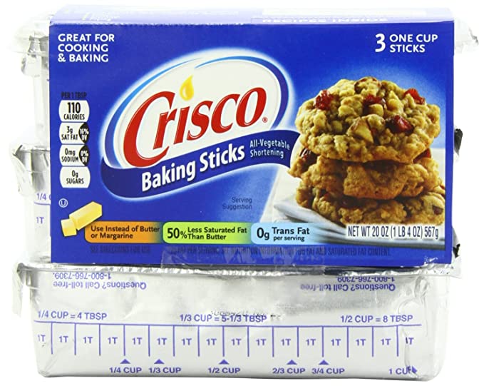 Crisco, Baking Sticks, All-Vegetable Shortening - oats