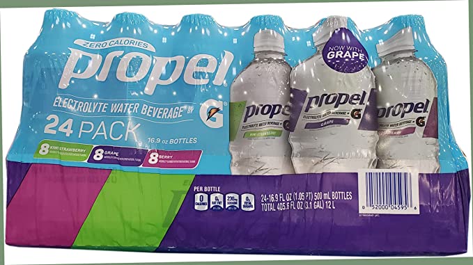  Propel Zero Calorie Fitness Electrolyte Water Beverage Variety Pack Of 24 /16.9 Fl Ounce Net Wt 405.6 Fl Ounce  - 052000045956