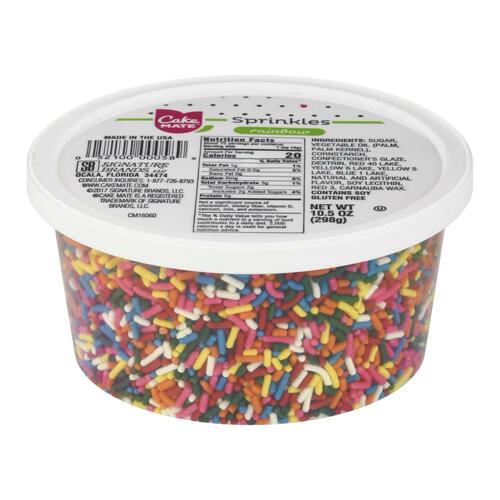 Cake Mate - Toppings Rainbow - Case Of 12-10.5 Oz - 052100000589