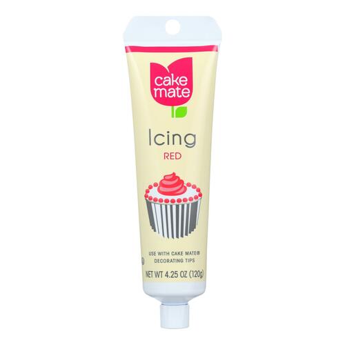 Cake Mate - Decorating Icing - Red - 4.25 Oz - Case Of 6 - 052100048406