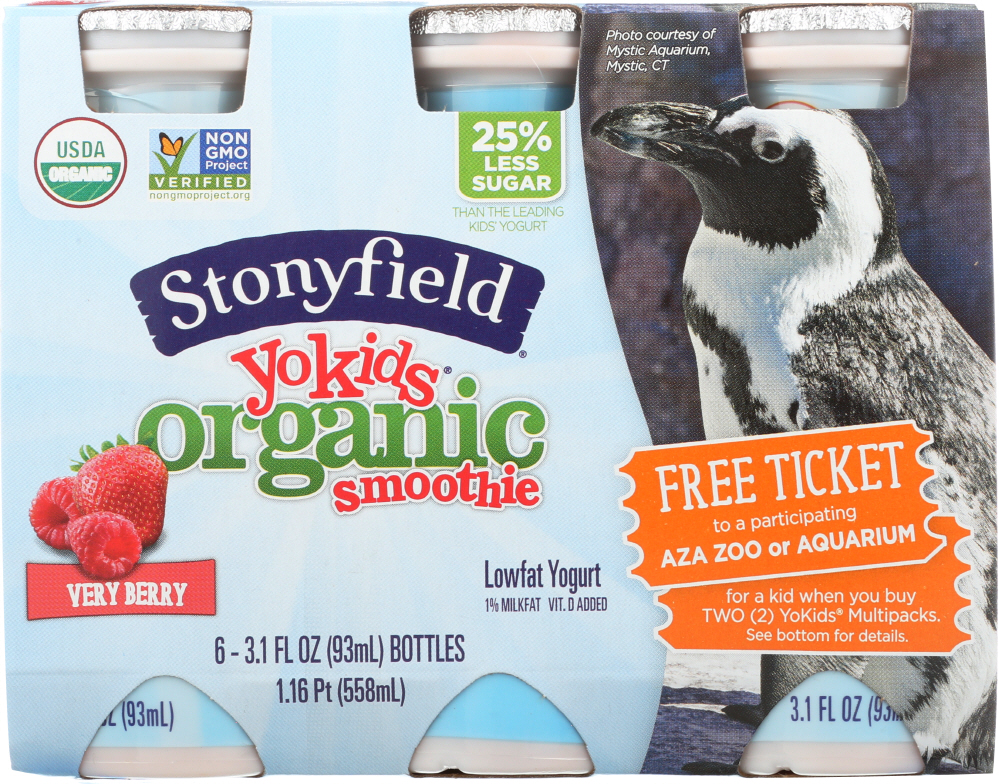 Organic Smoothie Lowfat Yogurt - 052159700836