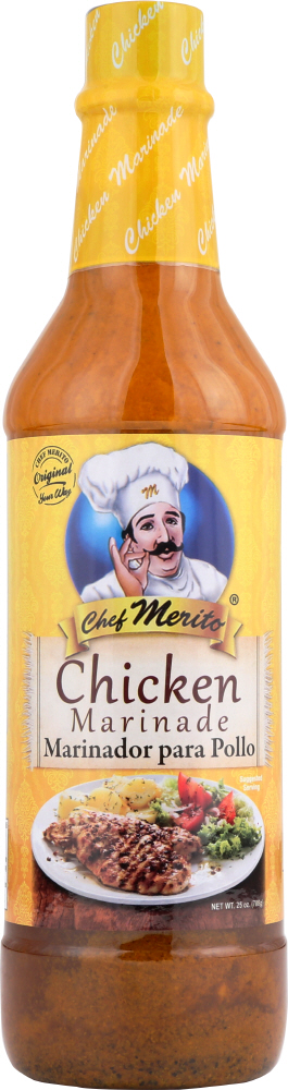 CHEF MERITO: Chicken Marinade, 25 oz - 0052287070672