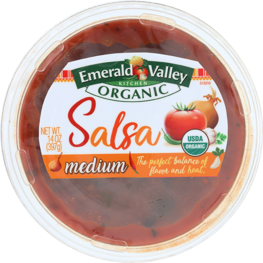 EMERALD VALLEY KITCHEN: Organic Medium Salsa, 14 oz - 0052334116537