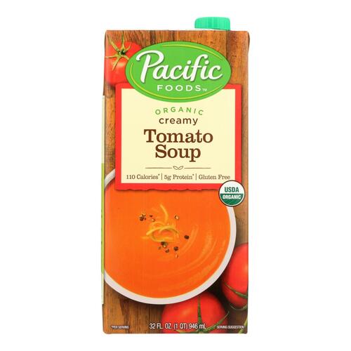 Pacific Natural Foods Tomato Soup - Creamy - Case Of 12 - 32 Fl Oz. - 052603041201