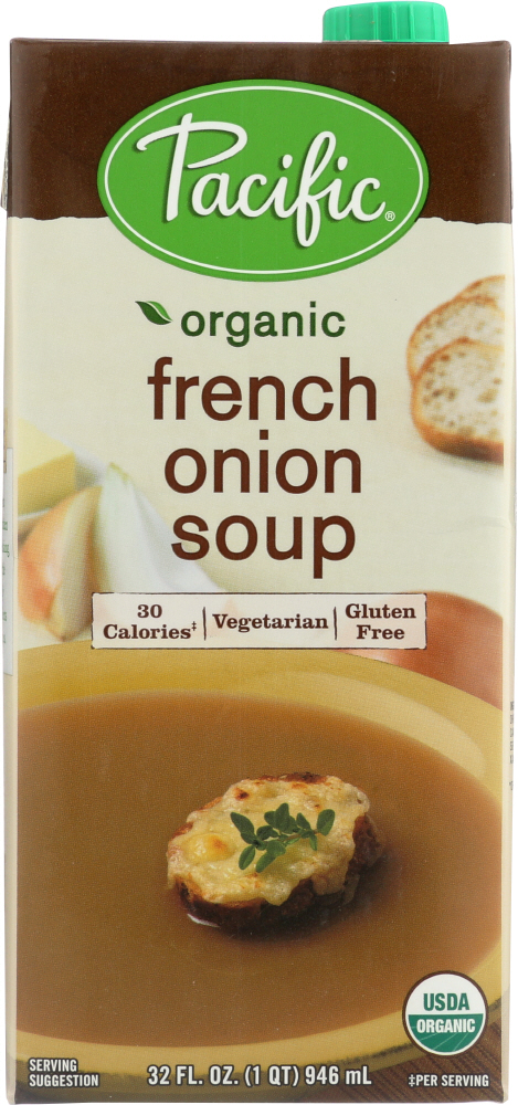 PACIFIC FOODS: Organic French Onion Soup, 32 oz - 0052603041706