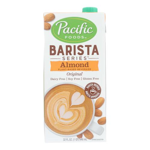 Pacific Natural Foods Barista Series Original Almond Beverage - Case Of 12 - 32 Fl Oz. - hillshire