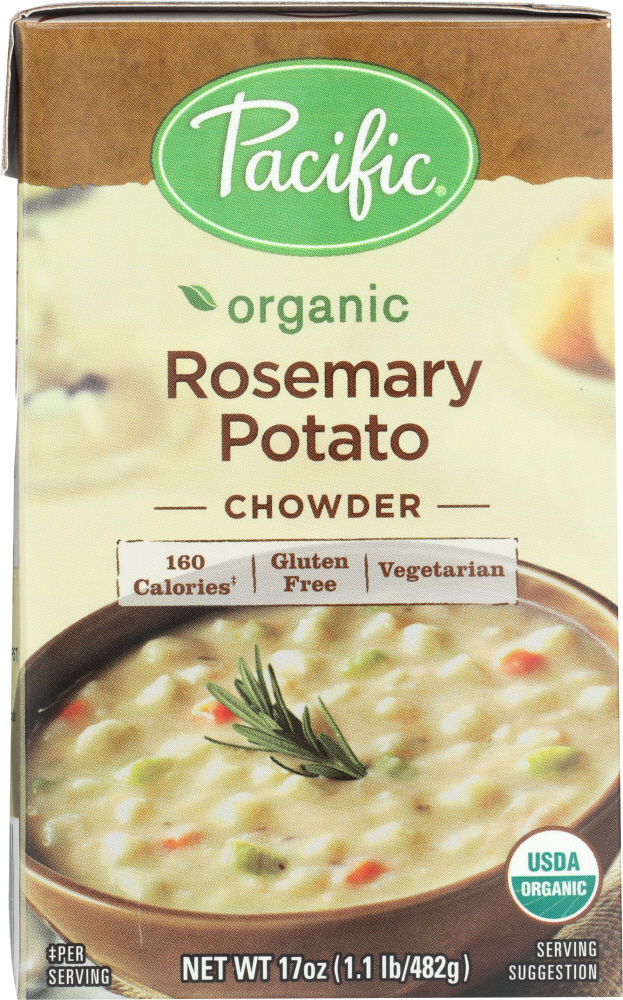 PACIFIC FOODS: Soup Rte Rosemary Potato Chowder Organic, 17 oz - 0052603054676