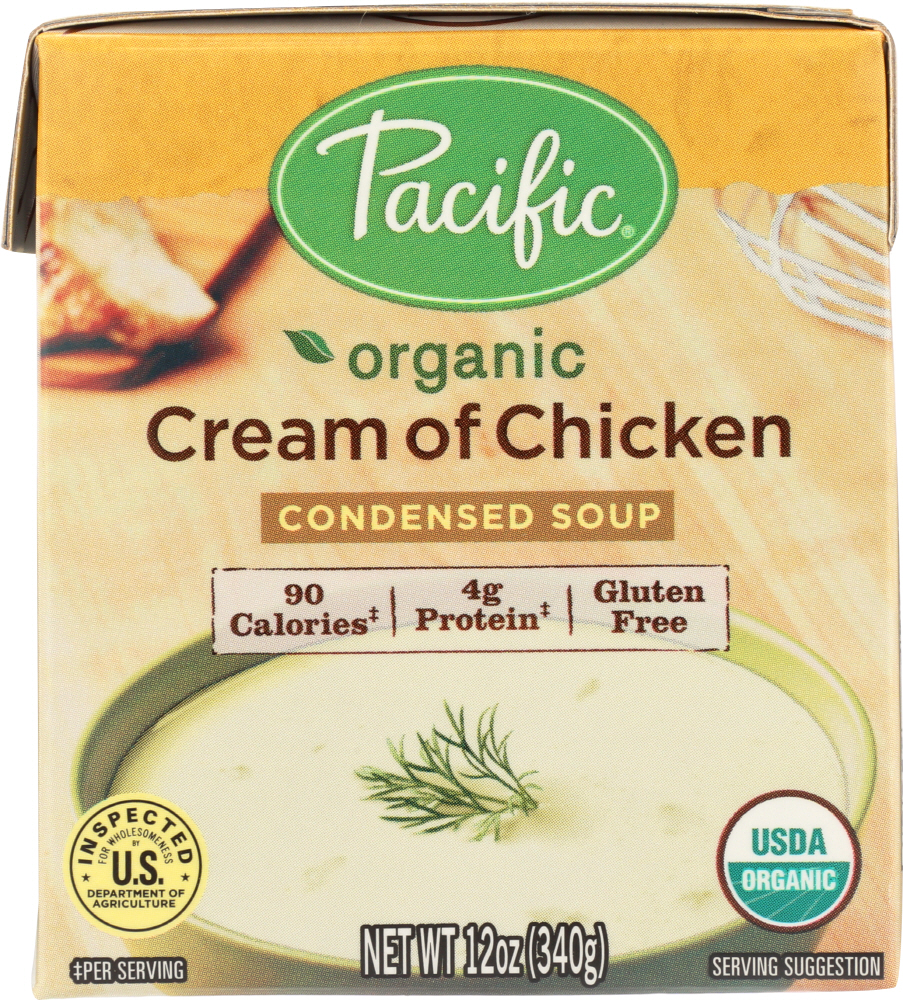 PACIFIC FOODS: Organic Cream of Chicken Condensed Soup, 12 oz - 0052603054690