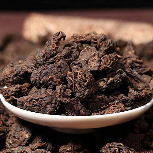  LAO CHA TOU Ripe Aged Pu Erh Loose Leaf Tea Supreme Aged Golden Bud Puerh Loose Tea Ripe Puer Weight Loss Tea 250g  - 053554924698