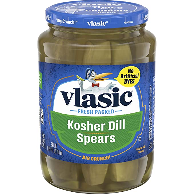  Vlasic Kosher Dill Pickle Spears, 24 oz  - 054100000606