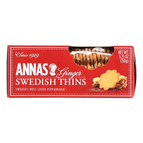 Annas Ginger Thins - Original - Case Of 12 - 5.25 Oz. - 0054358011263
