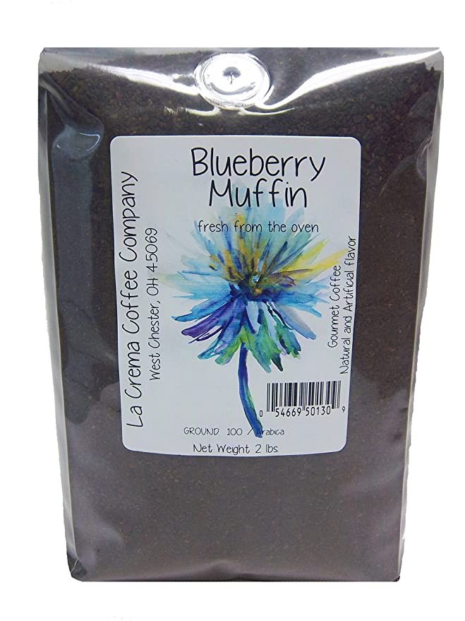 La Crema Coffee Company Bulk Blueberry Muffin, 2 Pound - 054669501309