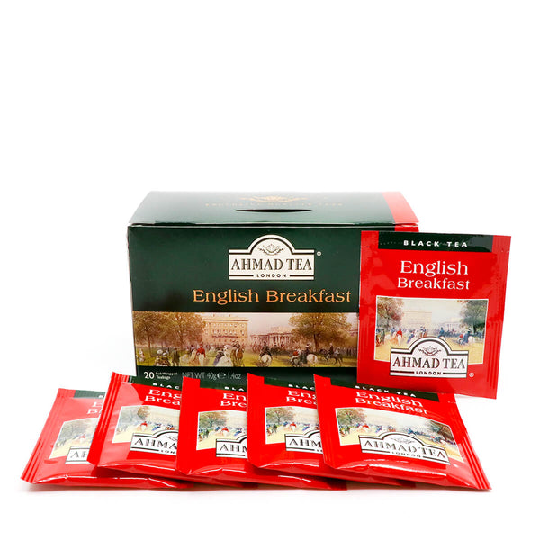 AHMAD TEA ENGLISH BREAKFAST 20 FOIL BAGS - 0054881005555