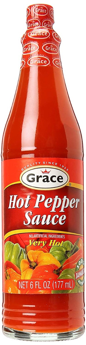 GRACE CARIBBEAN: Hot Pepper Sauce, 6 oz - 0055270839454