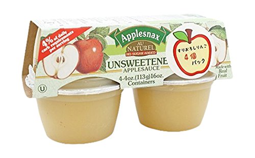  Applesnax Applesauce Unsweetened 4oz Cup  - 055369900904