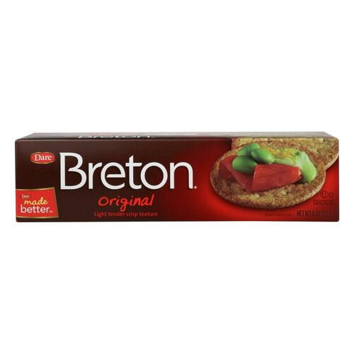 Breton/dare - Crackers - Original - Case Of 12 - 8 Oz. - 055653670209