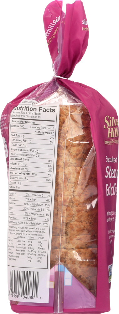 SILVER HILLS: Whole Grain Bread Steady Eddie, 21 oz - 0055991040801