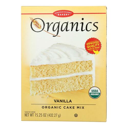European Gourmet Bakery - Cake Mix Vanilla - Case Of 6-15.25 Oz - deluxe