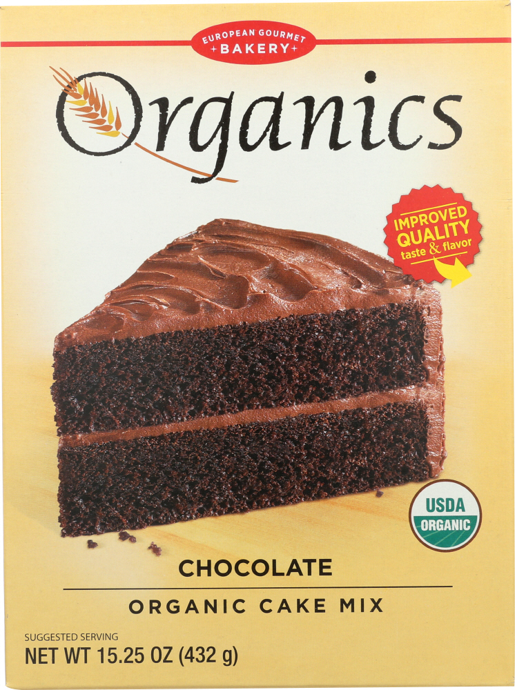 EUROPEAN GOURMET BAKERY: Chocolate Organic Cake Mix, 15.25 oz - 0058336175022