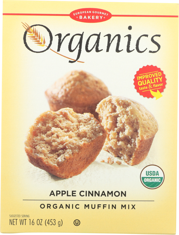 European Gourmet Bakery, Organic Muffin Mix, Apple Cinnamon - 058336175220