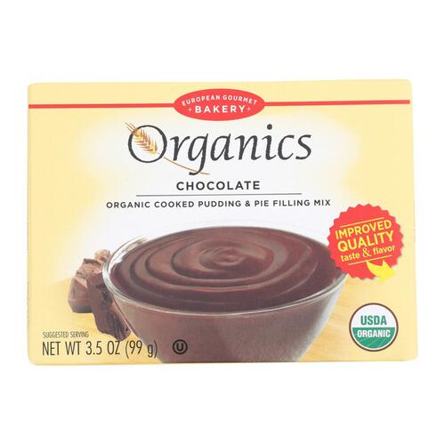 European Gourmet Bakery Organic Chocolate Pudding Mix - Pudding Mix - Case Of 12 - 3.5 Oz. - european