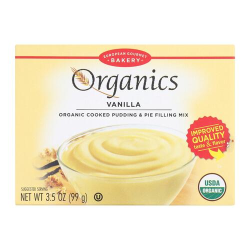 EUROPEAN GOURMET BAKERY: Organic Vanilla Pudding Mix, 3.5 oz - 0058336176036