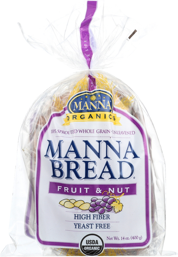 MANNA ORGANICS: Organic Sprouted Bread Fruit and Nut, 14 oz - 0058449000099