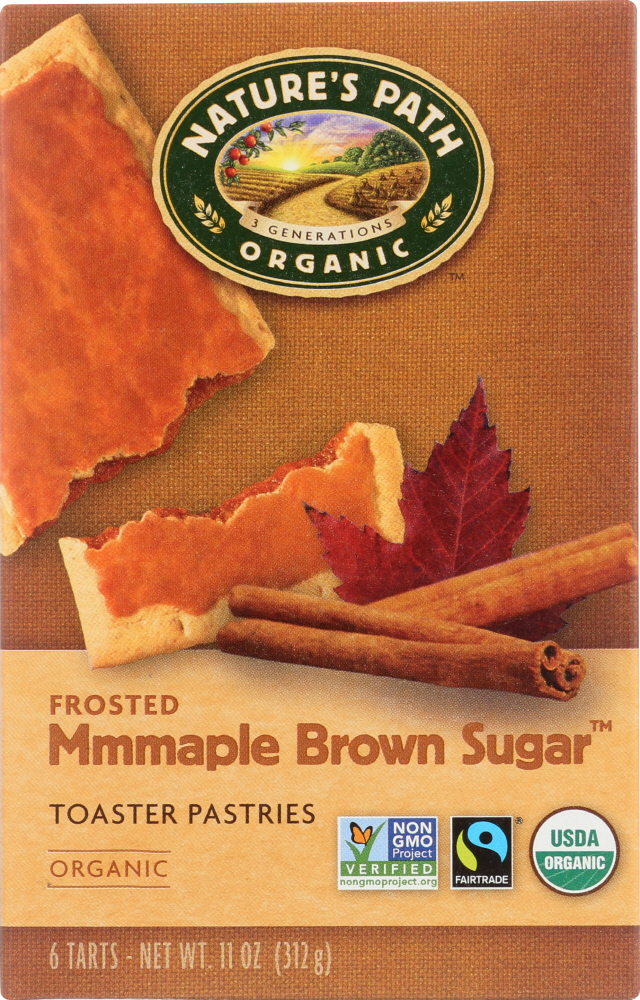 NATURE’S PATH: Organic Frosted Mmmaple Brown Sugar Toaster Pastries, 11 oz - 0058449410164
