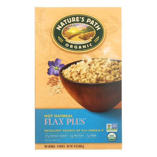 Nature's Path Hot Oatmeal - Flax Plus - Case Of 6 - 14 Oz. - 058449450023