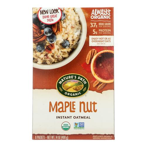 Nature's Path Hot Oatmeal - Maple Nut - Case Of 6 - 14 Oz. - 0058449450030