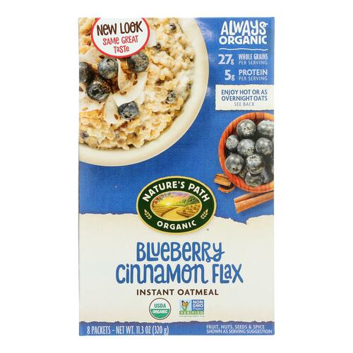 Nature's Path Organic Optimum Power Flax Cereal - Blueberry Cinnamon - Case Of 6 - 11.2 Oz. - 0058449450139