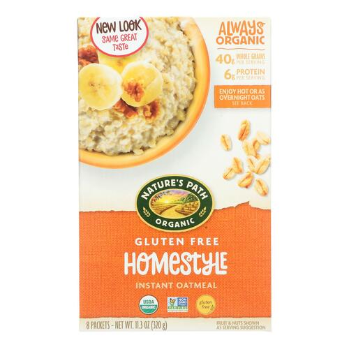 Nature's Path Organic Hot Oatmeal - Homestyle - Case Of 6 - 11.3 Oz. - 058449450573