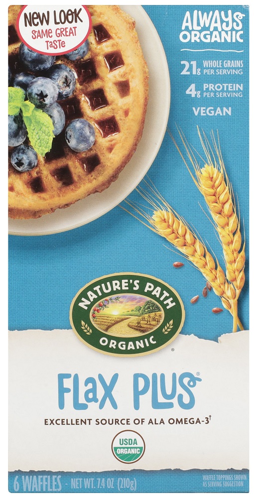 NATURES PATH: Organic Flax Plus Waffle, 7.40 oz - 0058449590569