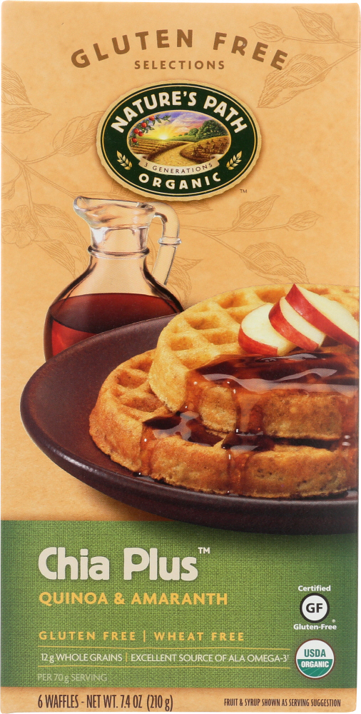 NATURES PATH: Chia Plus Waffle, 7.40 oz - 0058449590729