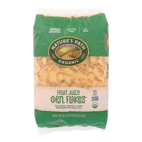 Nature's Path Organic Corn Flakes Cereal - Fruit Juice Sweetened - Case Of 6 - 26.4 Oz. - 058449600565