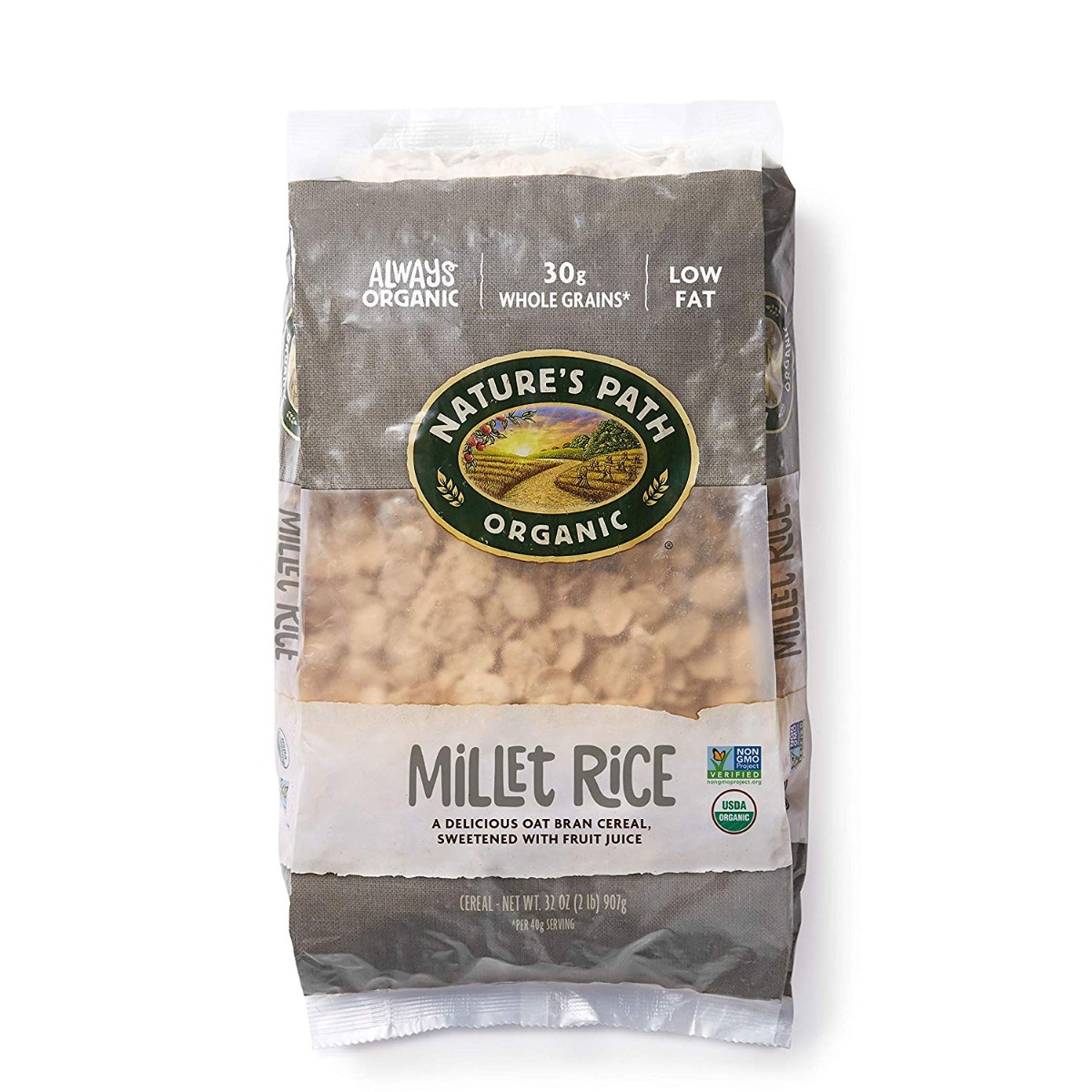 Nature's Path Organic Millet Rice Oat-bran Flakes Cereal - Case Of 6 - 32 Oz. - 058449770084