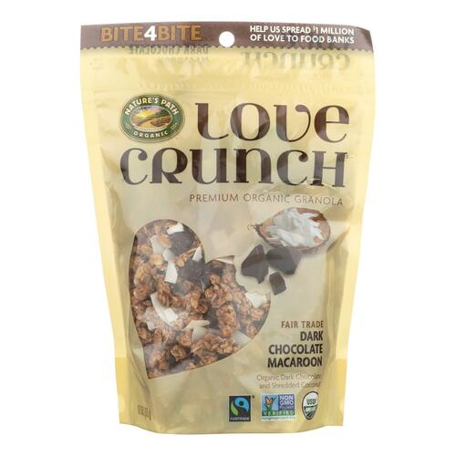 NATURES PATH: Love Crunch Premium Organic Granola Dark Chocolate Macaroon, 11.5 Oz - 0058449771982