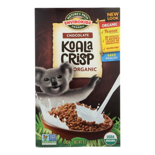 NATURE’S PATH ORGANIC: Envirokidz Organic Koala Crisp Cereal Chocolate, 11.5 oz - 0058449860037