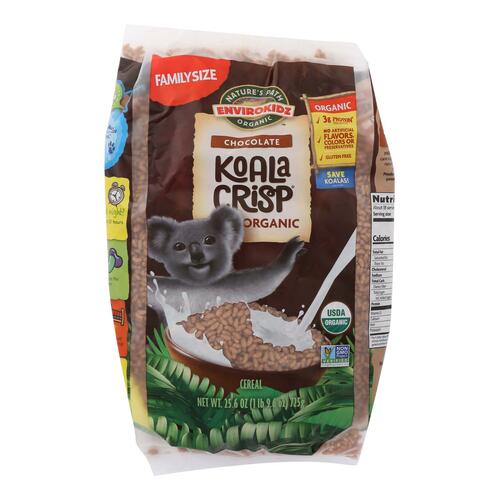  Koala Crisp Organic Chocolate Cereal, 1.6 Lbs. Earth Friendly Package (Pack of 6), Gluten Free, Non-GMO, Fair Trade, EnviroKidz by Nature's Path  - 058449870135