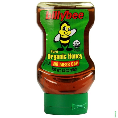 BILLY BEE: Pure Organic Honey, 13 oz - 0058500000280
