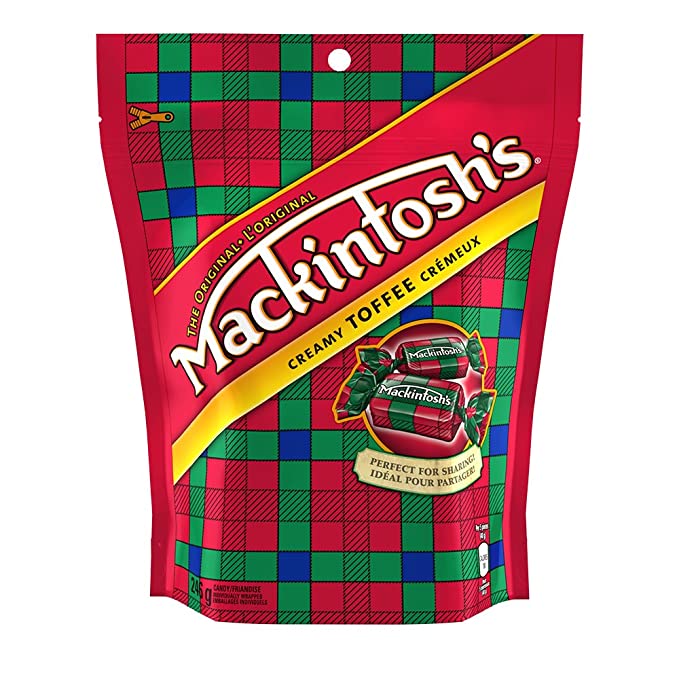 Mackintoshs Toffee Pieces, 246g/8.7oz, Pouch, Imported from Canada} - 059800482820
