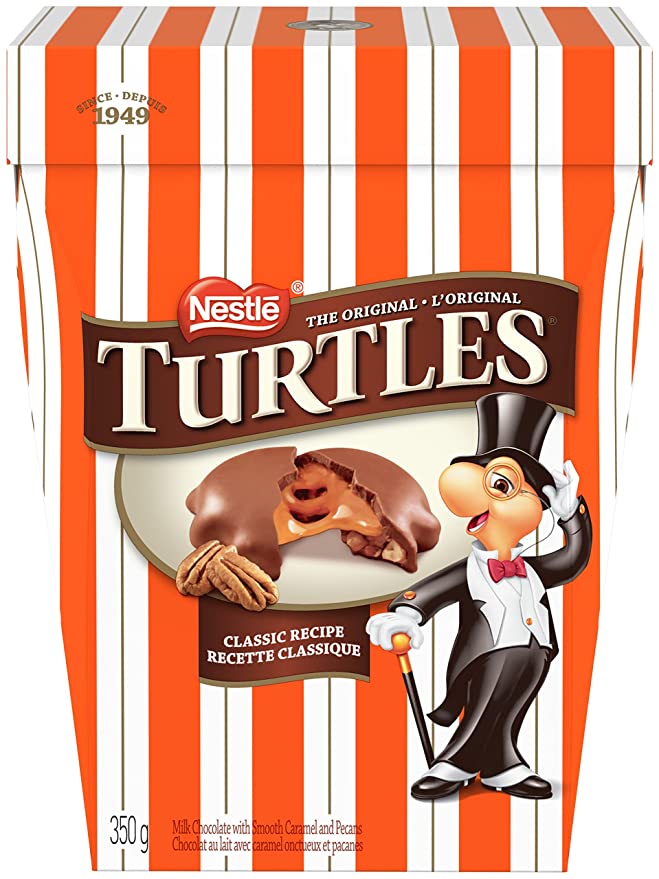 Nestle the Original Turtles 100% Pecan 350g/12.34oz Box {Imported from Canada} - 059800850315