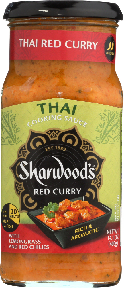 SHARWOODS: Sauce Thai Red Curry, 14.1 oz - 0062058103157
