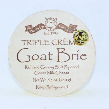 Woolwich Dairy Inc., Triple Creme Goat Brie - 0062482016009