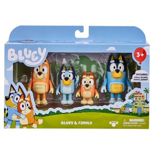 Bluey Figure 4 Pack - 0630996130094