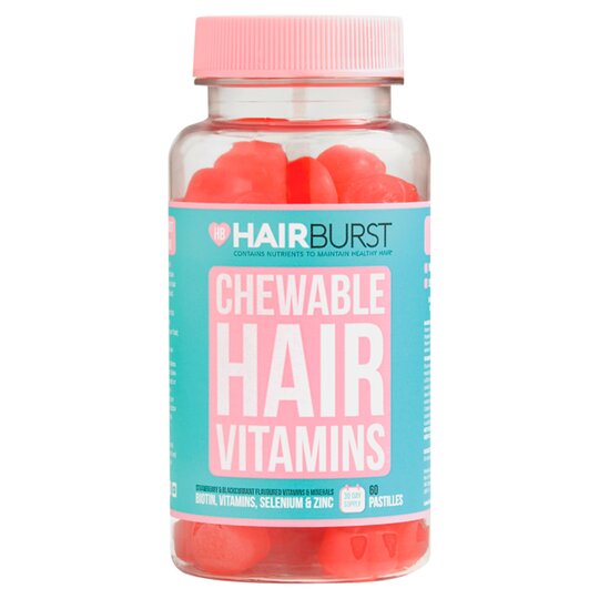 Hairburst Strawberry Chewable Vitamins - 60 Gummies - 0634158579196