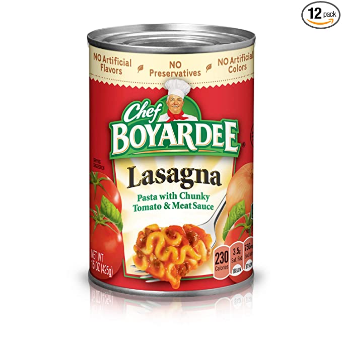 Chef Boyardee Overstuffed Italian Sausage Ravioli, 15 oz, 12 Pack - 064144043040