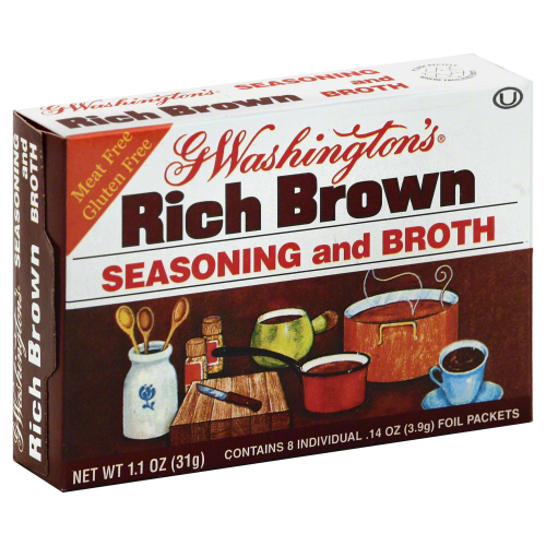 GEORGE WASHINGTON: Broth Seasoning Brown Gluten Free, 1.1 oz - 0064144316502