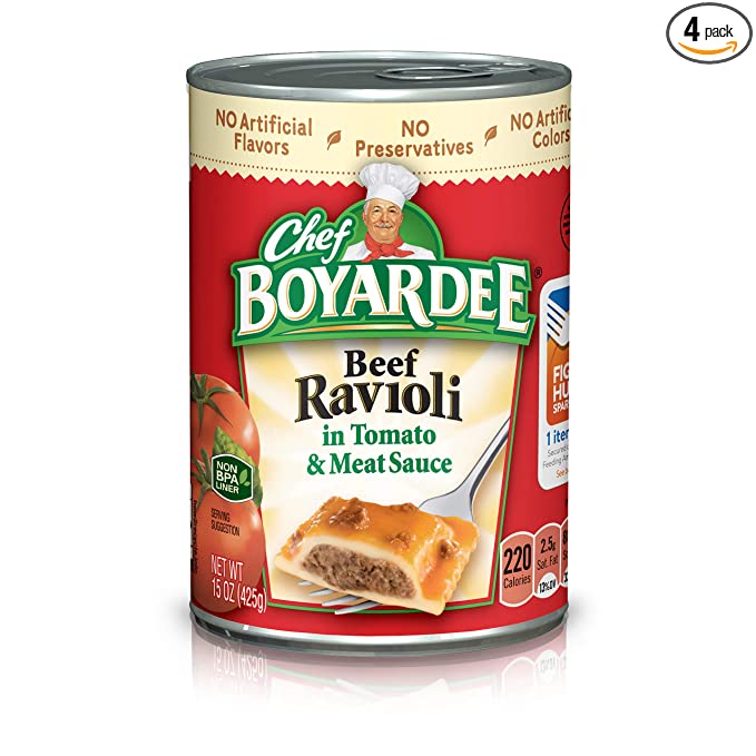  Chef Boyardee Beef Ravioli, 15 oz, 4 Pack  - 064144868018